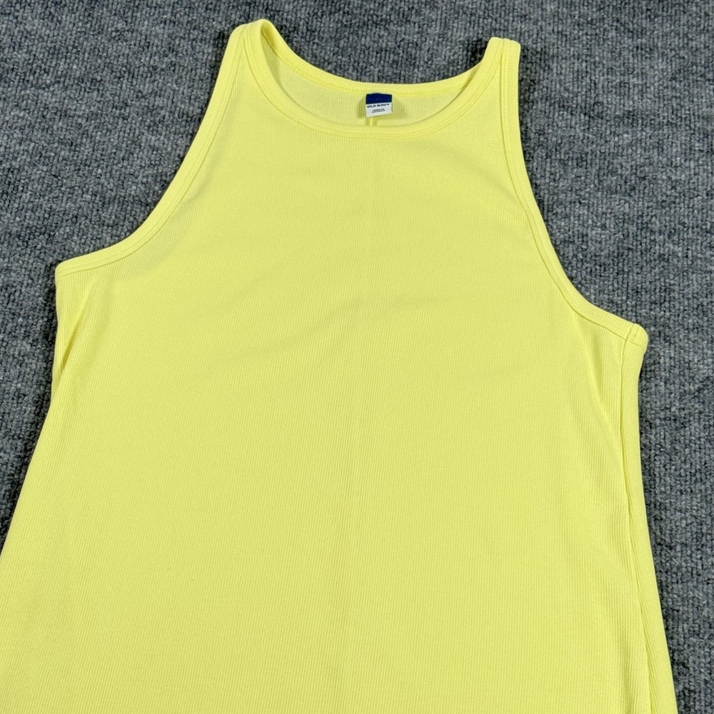 Old Navy Dress Womens XL Yellow Sleeveless High Neck Beach Summer Casual Tank‎